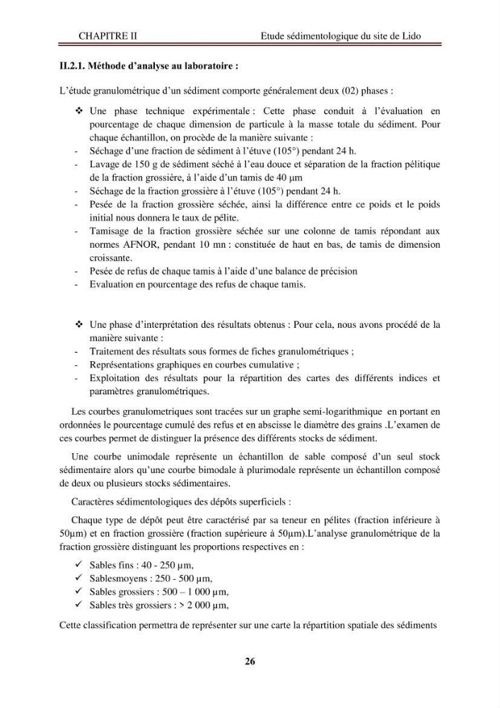 Etude de protection de la zone de LIDO Mohammedia (Alger)