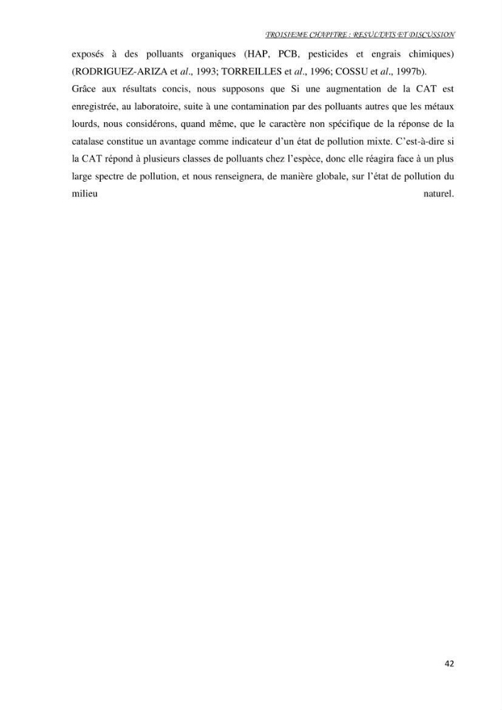 Mise au point d\'une technique de dosage de l\'activité des enzymes du stress oxydatif chez la moule Perna Perna (Linnaeus 1758 .