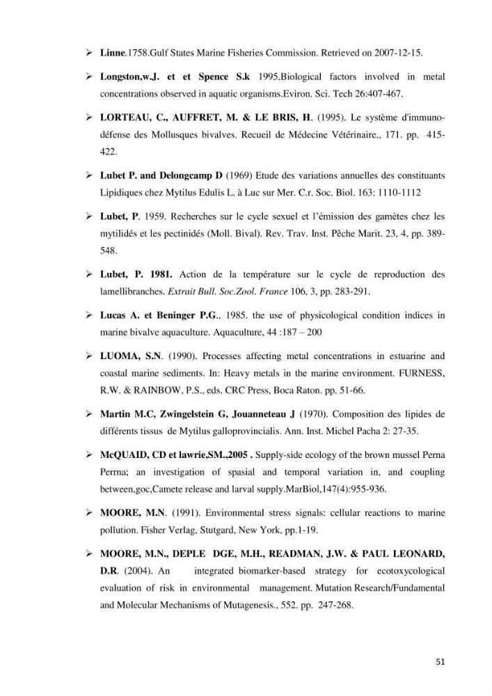 Mise au point d\'une technique de dosage de l\'activité des enzymes du stress oxydatif chez la moule Perna Perna (Linnaeus 1758 .