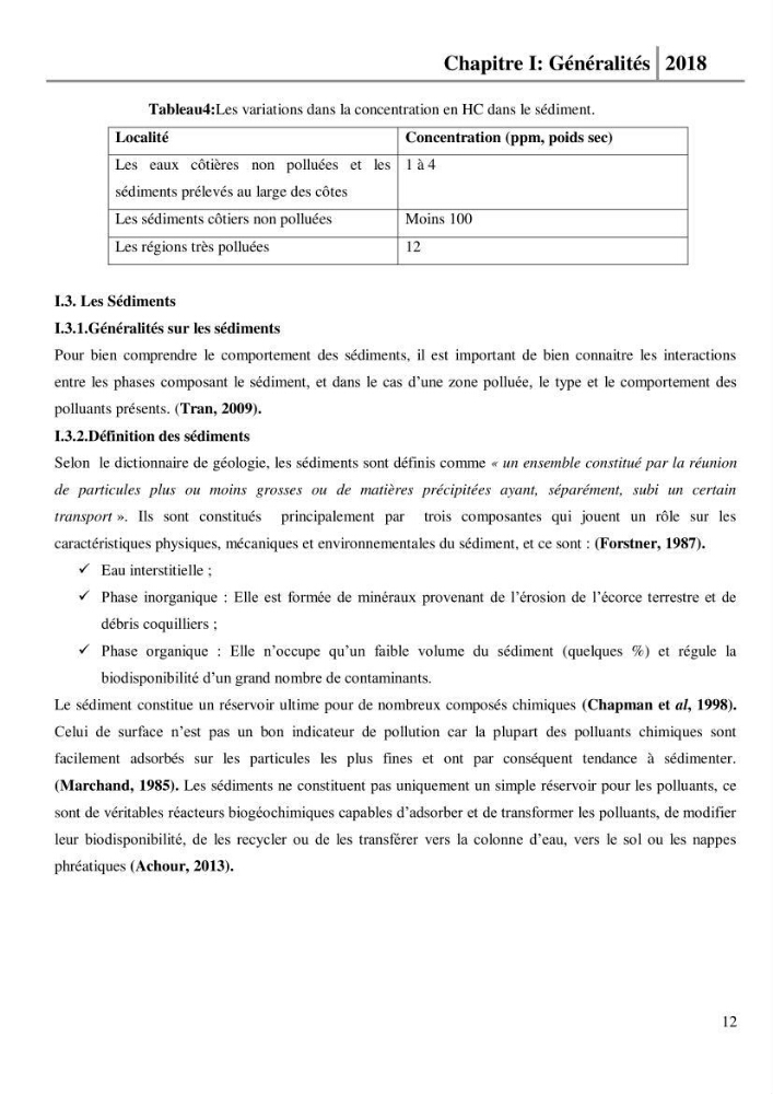Etude des paramètres physico-chimiques et microbiologiques de l’eau et des sédiments des deux plages Est et Ouest de sidi Fredj.