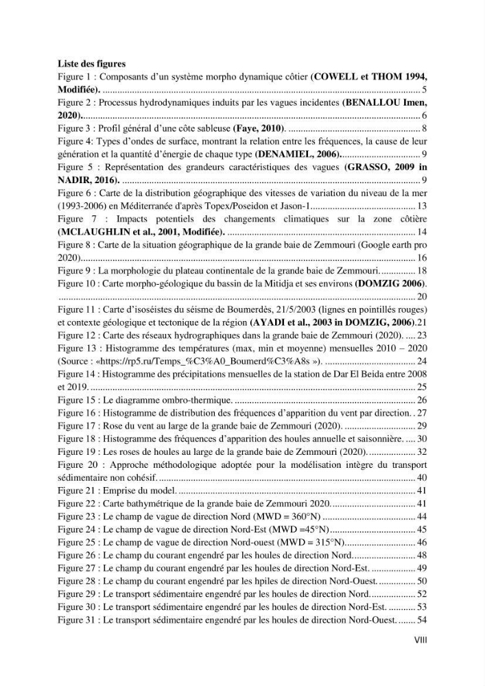 Evaluation des impacts des changements climatiques et des activités anthropiques sur le littoral de la baie de Zemmouri: Vulnérabilité et adaptation