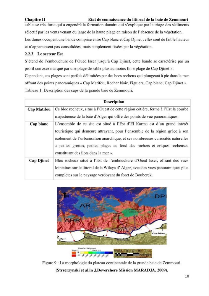 Evaluation des impacts des changements climatiques et des activités anthropiques sur le littoral de la baie de Zemmouri: Vulnérabilité et adaptation