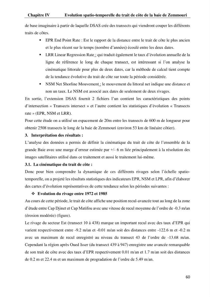 Evaluation des impacts des changements climatiques et des activités anthropiques sur le littoral de la baie de Zemmouri: Vulnérabilité et adaptation