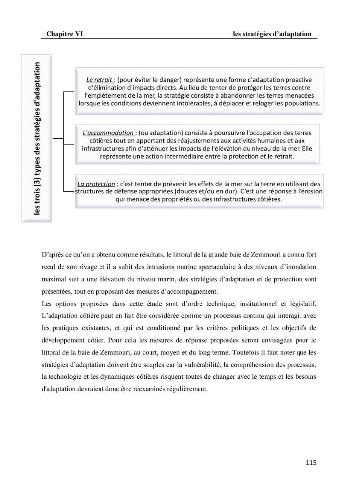 Evaluation des impacts des changements climatiques et des activités anthropiques sur le littoral de la baie de Zemmouri: Vulnérabilité et adaptation