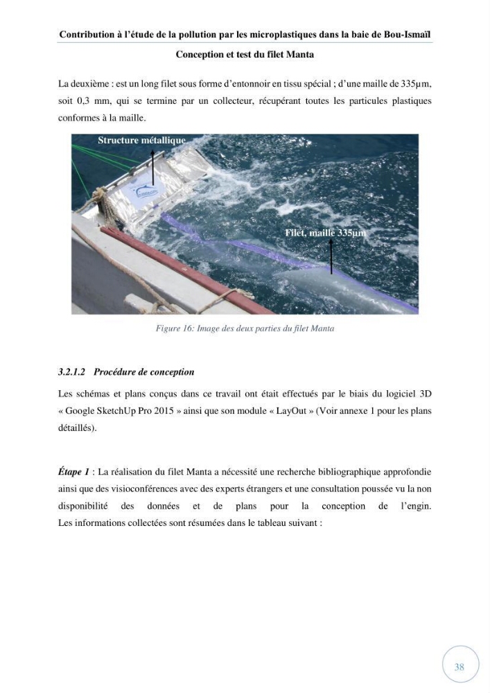 Contribution à l\'étude de la pollution par les micro-plastiques dans la baie de Bou-Ismail: