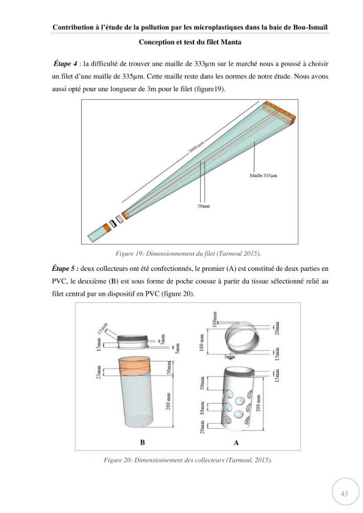 Contribution à l\'étude de la pollution par les micro-plastiques dans la baie de Bou-Ismail: