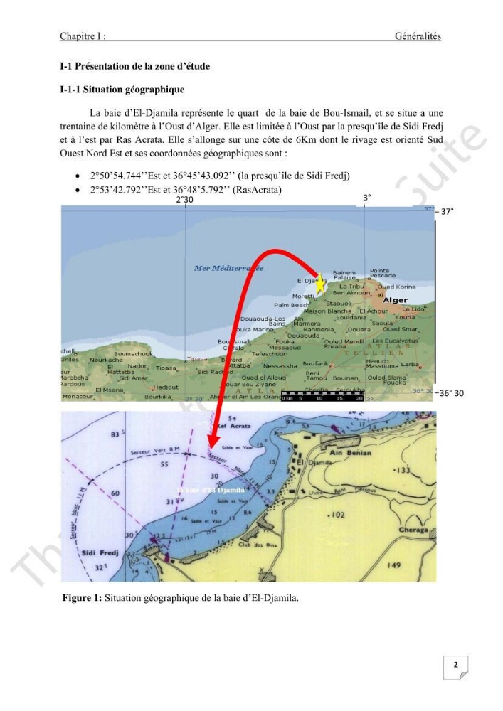 Contribution à l\'étude d\'analyse granulométrique et bactériologique au niveau de port d\'El-Djamila: