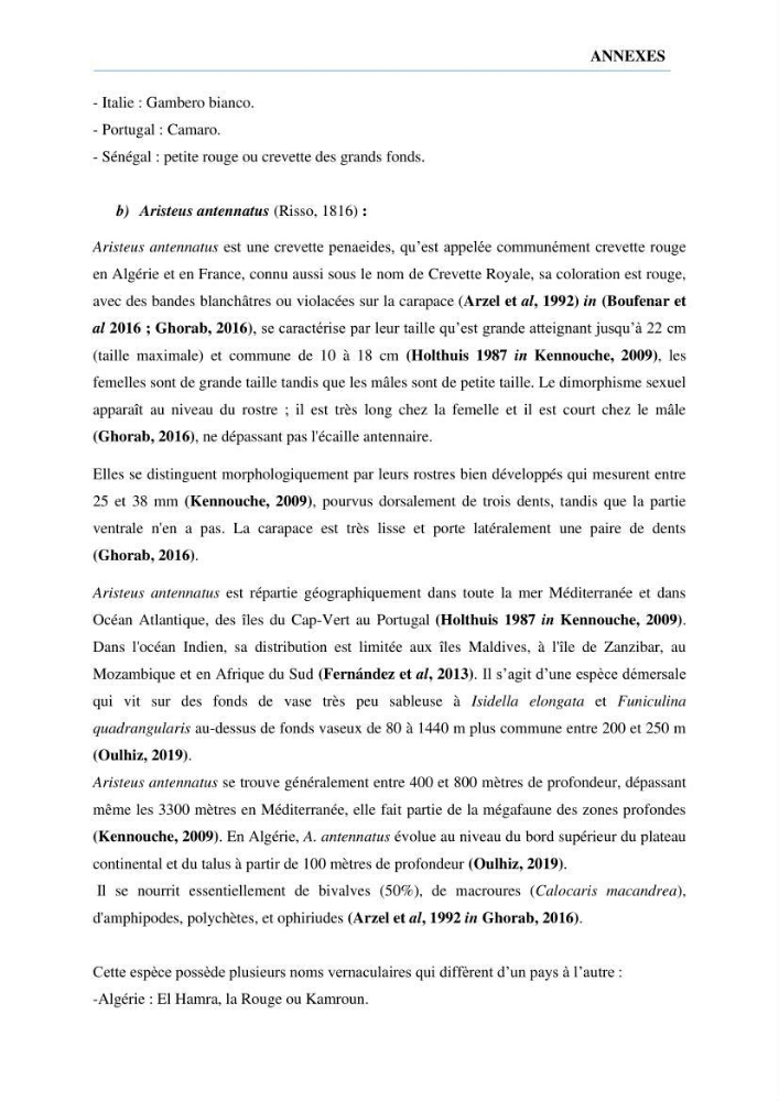 Évaluation de la valeur nutritionnelle chez les crustacés