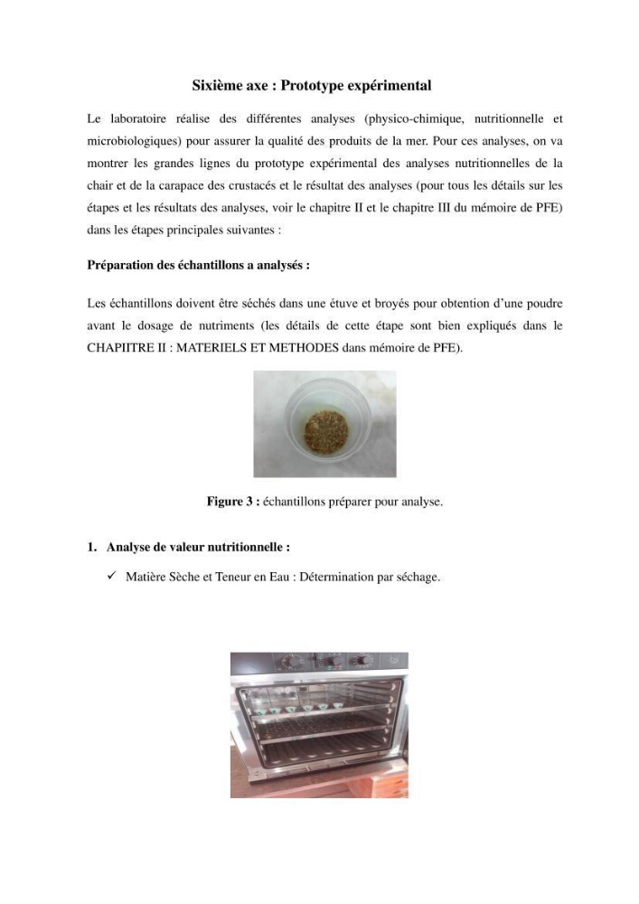 Évaluation de la valeur nutritionnelle chez les crustacés