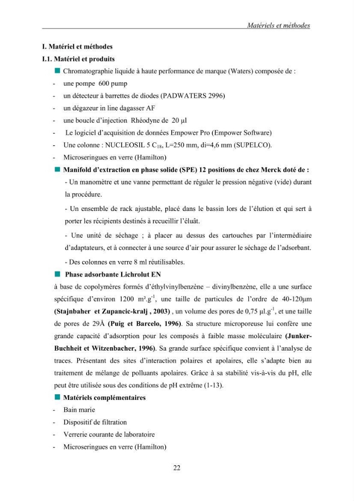 Mise au point et optimisation d\'une méthode d\'analyse de l\'ibuprofène présent dans l\'eau