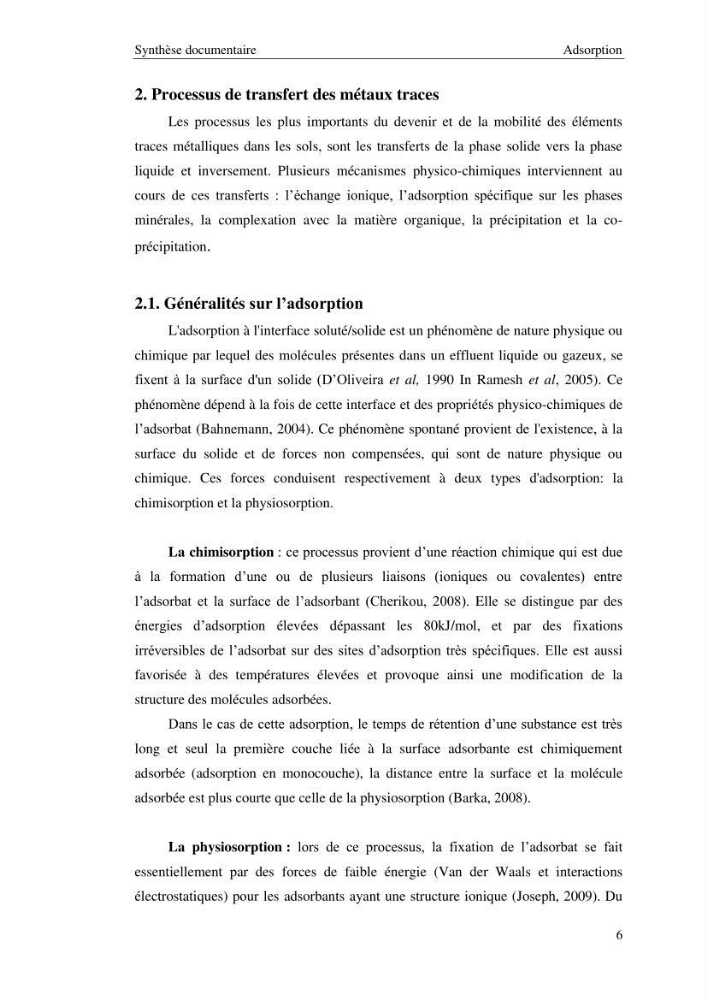 Etude de la thermodynamique de la retention du cadmium en milieu aqueux sur un charbon actif
