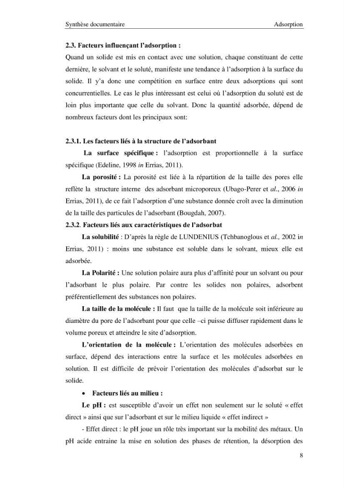 Etude de la thermodynamique de la retention du cadmium en milieu aqueux sur un charbon actif