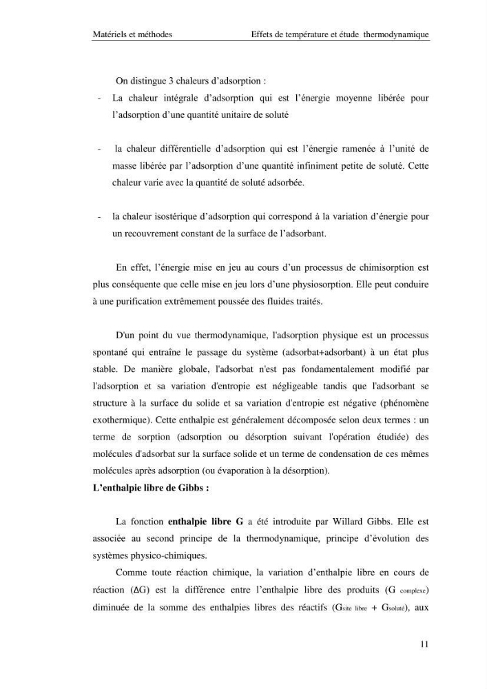 Etude de la thermodynamique de la retention du cadmium en milieu aqueux sur un charbon actif