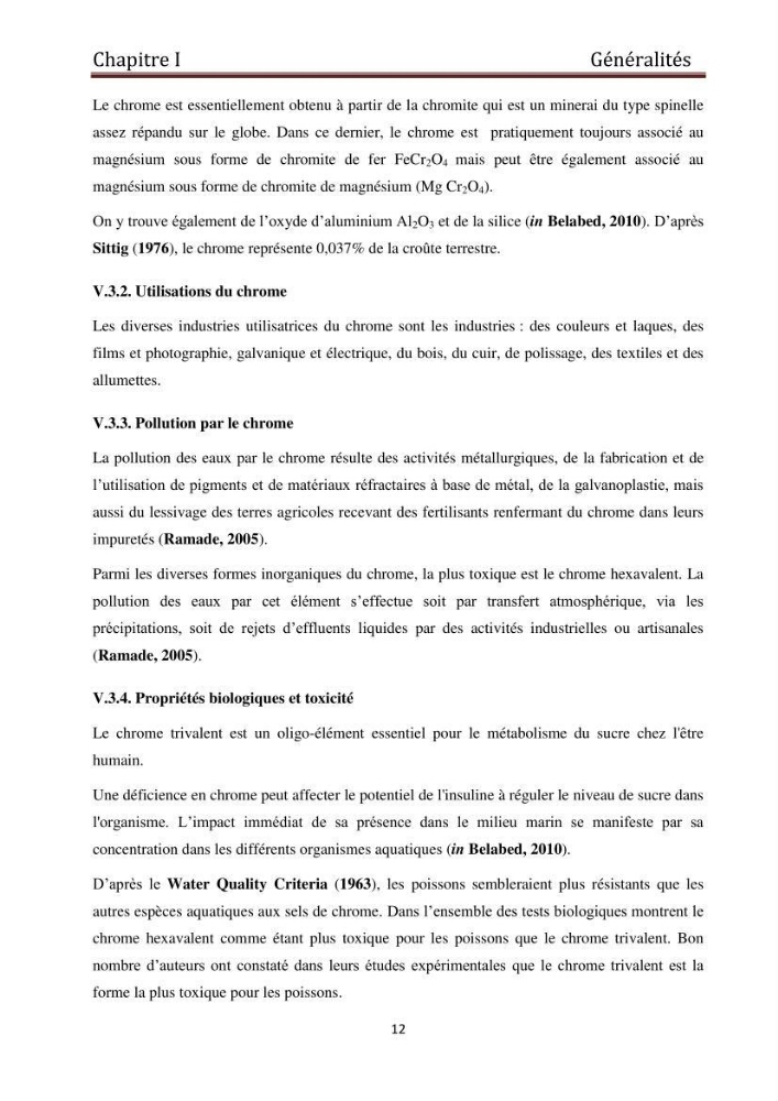 Evaluation du taux de la pollution des eaux et des sédiments par les métaux lourds au niveau du littoral de Boumerdes : Baie de Zemmouri