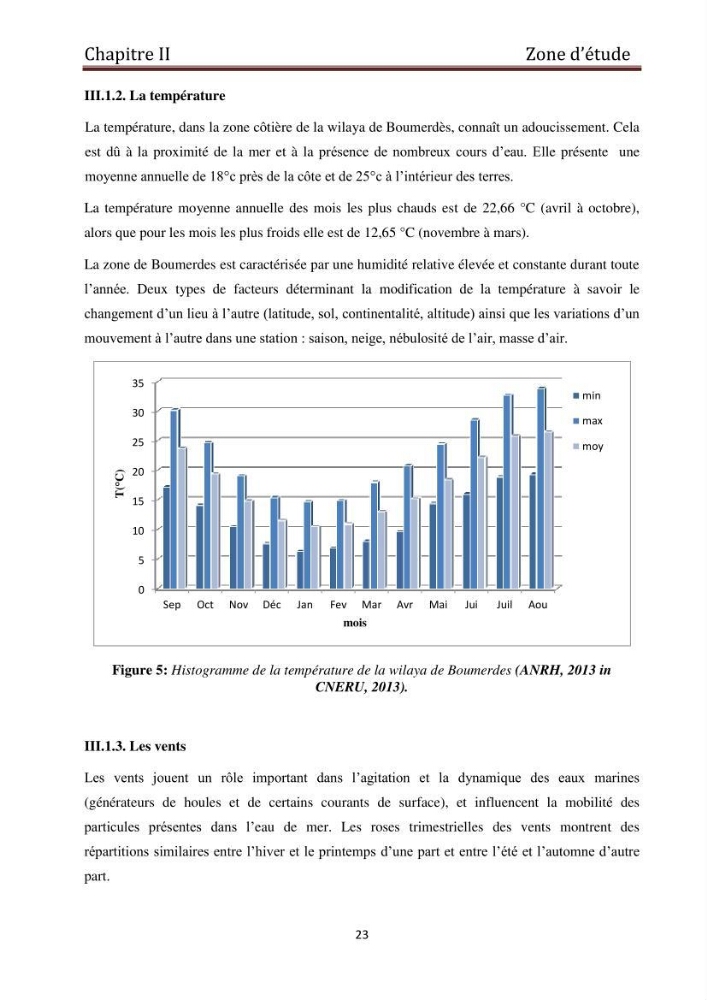 Evaluation du taux de la pollution des eaux et des sédiments par les métaux lourds au niveau du littoral de Boumerdes : Baie de Zemmouri