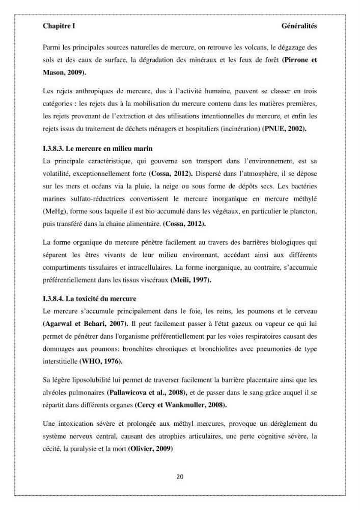 Qualité microbiologique et teneurs en éléments traces métalliques chez les poissons comestibles, risques sanitaires potentiels