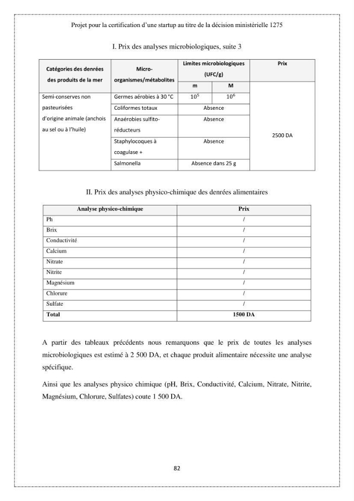 Qualité microbiologique et teneurs en éléments traces métalliques chez les poissons comestibles, risques sanitaires potentiels