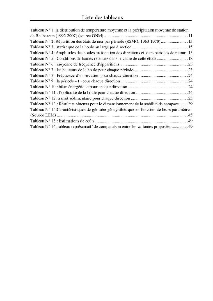 Etude de protection du rivage du site de Hadjret En Enous