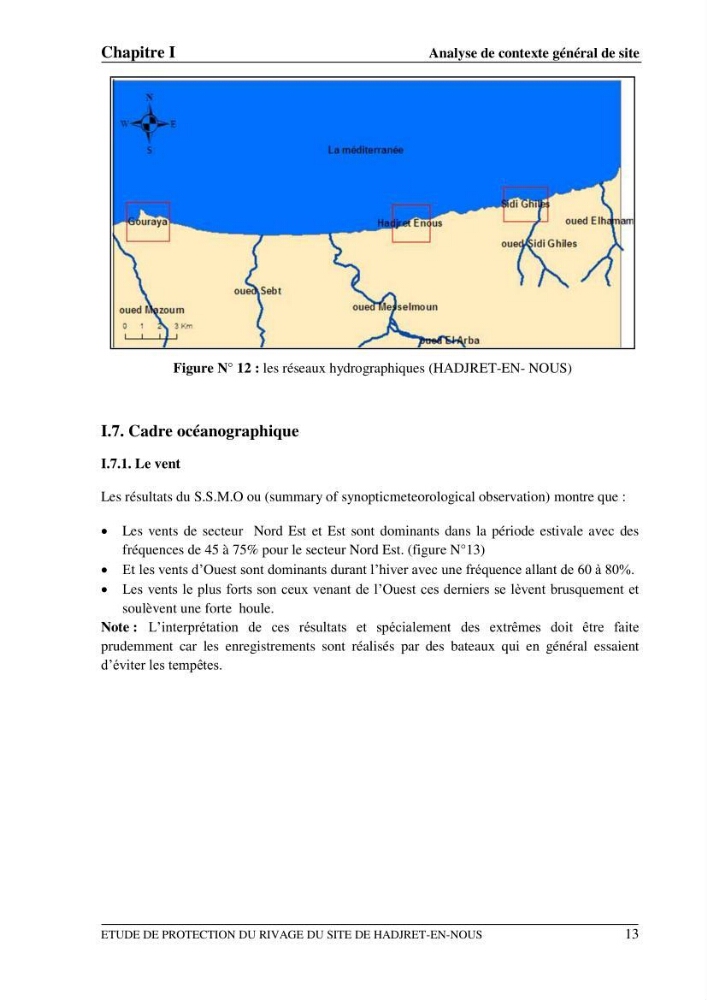 Etude de protection du rivage du site de Hadjret En Enous