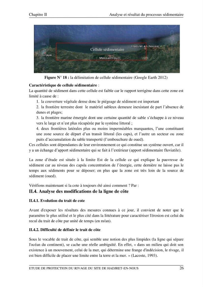 Etude de protection du rivage du site de Hadjret En Enous