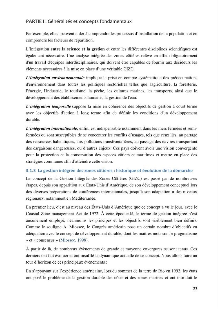 La gestion intégrée de la zone côtière algéroise: entre doctrine et pratique