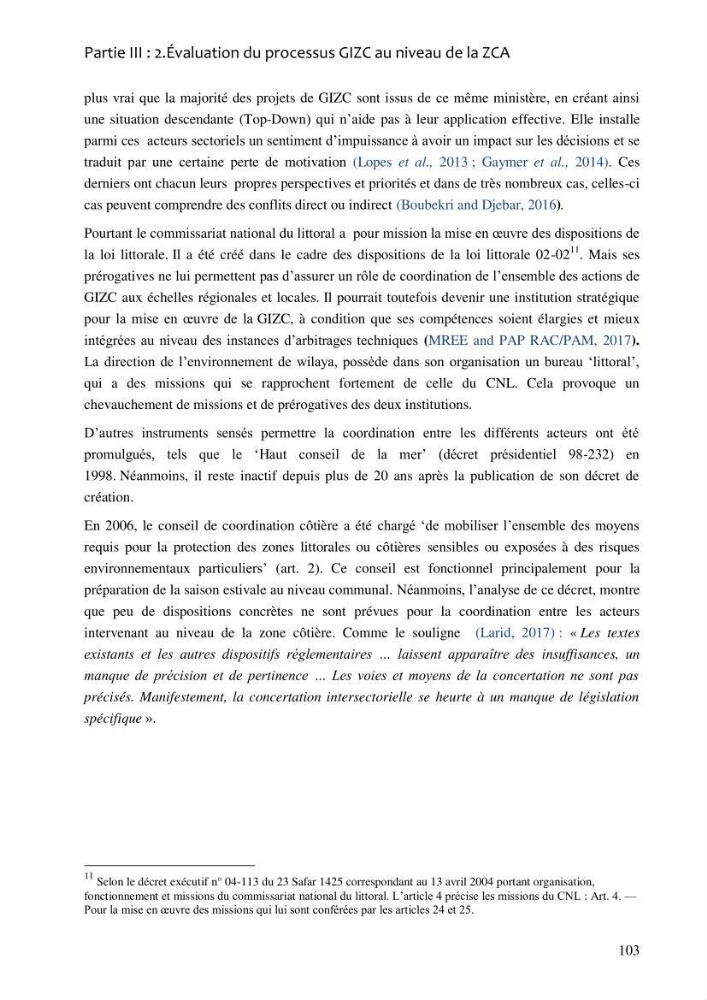 La gestion intégrée de la zone côtière algéroise: entre doctrine et pratique