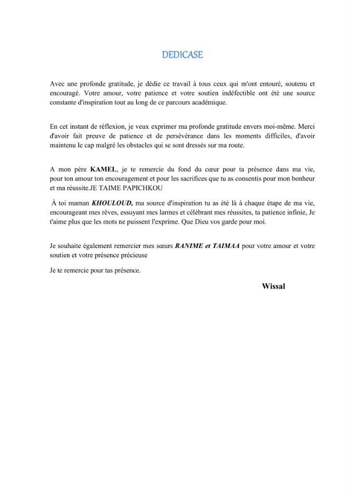 Evaluation et impact de la pollution par les métaux traces sur l’environnement marin as de l’embouchure de l’Oued Beni Messous