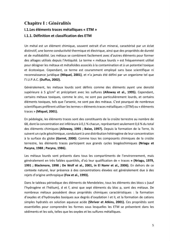 Evaluation et impact de la pollution par les métaux traces sur l’environnement marin as de l’embouchure de l’Oued Beni Messous