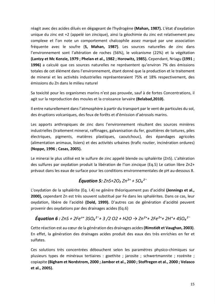 Evaluation et impact de la pollution par les métaux traces sur l’environnement marin as de l’embouchure de l’Oued Beni Messous