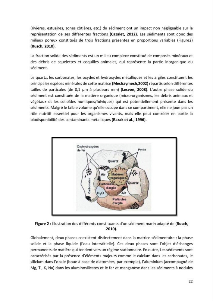 Evaluation et impact de la pollution par les métaux traces sur l’environnement marin as de l’embouchure de l’Oued Beni Messous