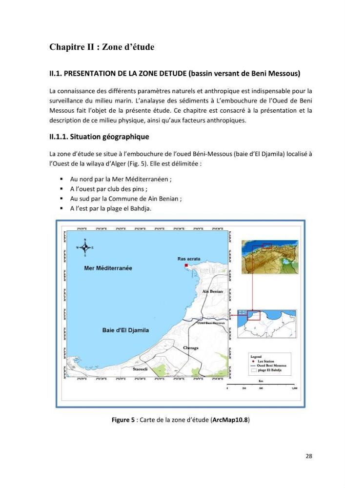 Evaluation et impact de la pollution par les métaux traces sur l’environnement marin as de l’embouchure de l’Oued Beni Messous