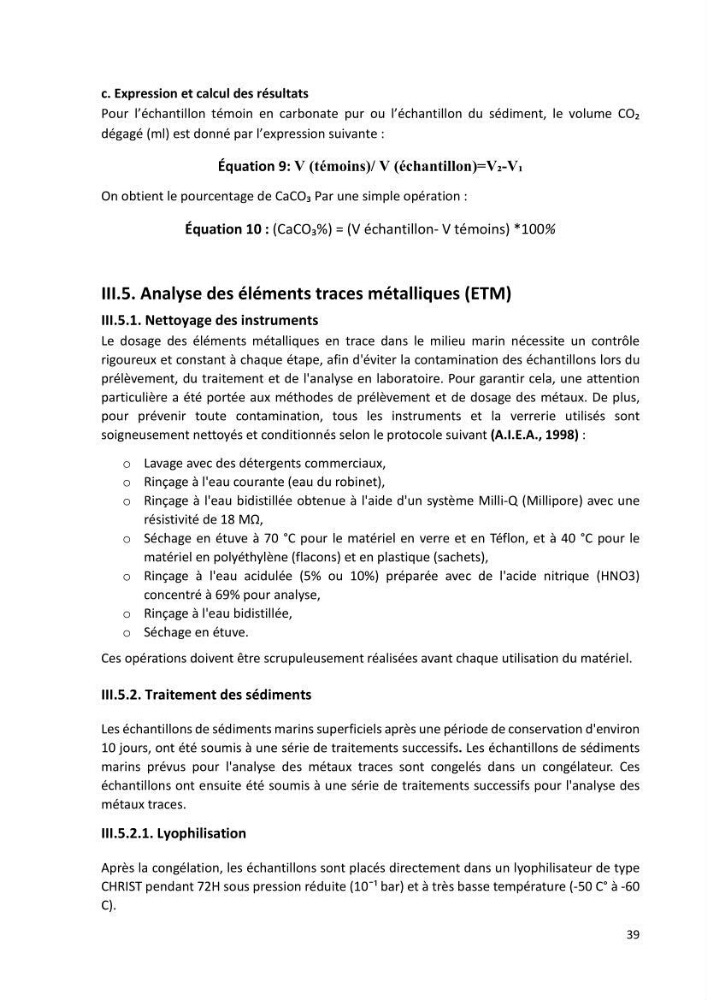 Evaluation et impact de la pollution par les métaux traces sur l’environnement marin as de l’embouchure de l’Oued Beni Messous