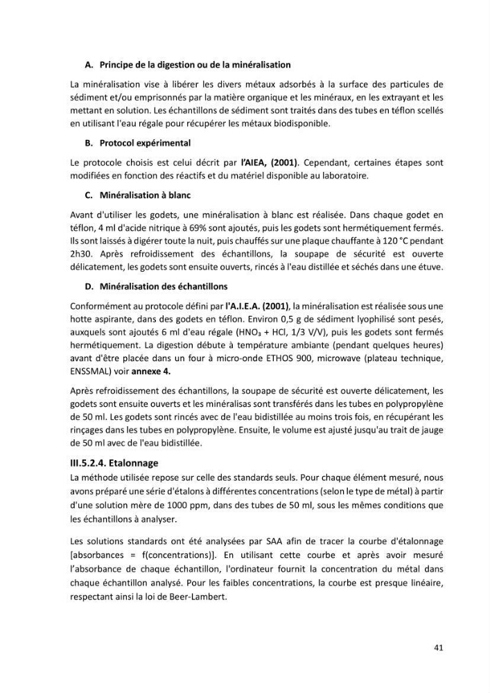 Evaluation et impact de la pollution par les métaux traces sur l’environnement marin as de l’embouchure de l’Oued Beni Messous