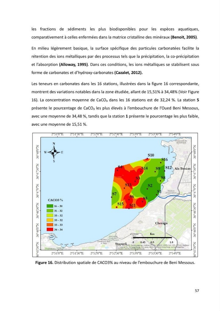 Evaluation et impact de la pollution par les métaux traces sur l’environnement marin as de l’embouchure de l’Oued Beni Messous