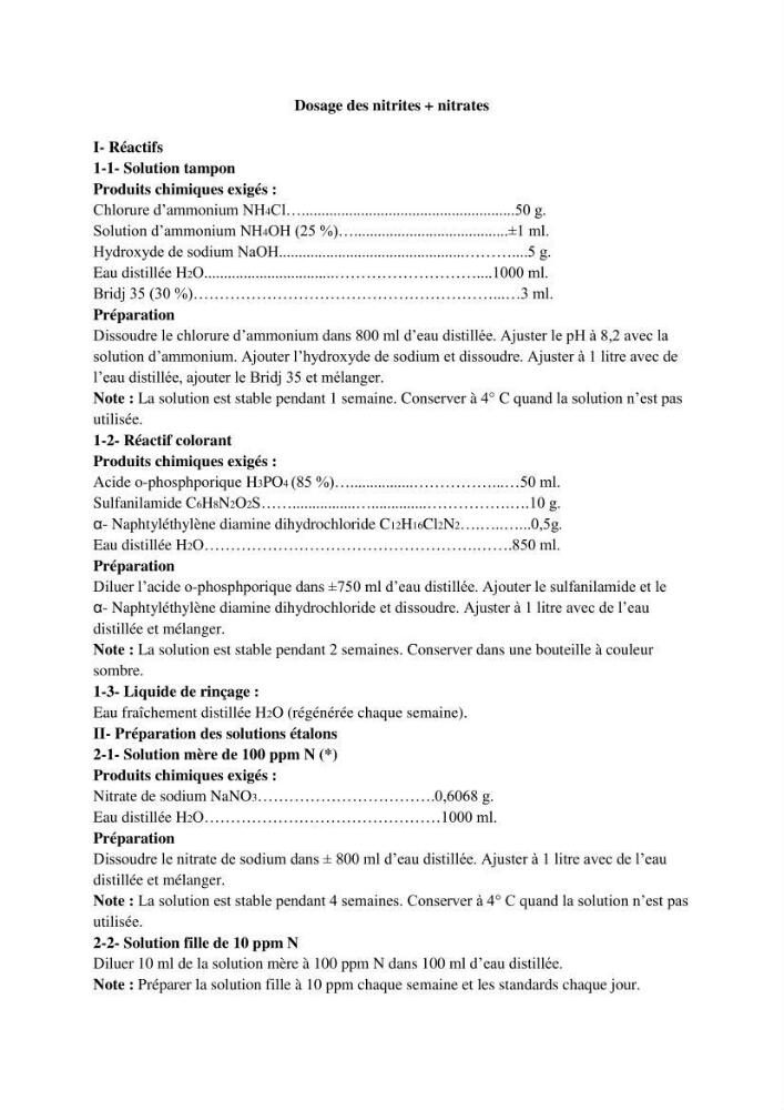 Hydrologie et sels nutritifs dans les eaux de la baie d\'Alger (mars 2009).