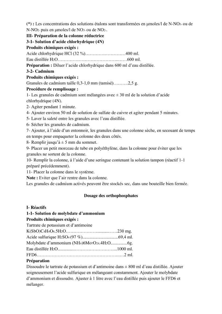 Hydrologie et sels nutritifs dans les eaux de la baie d\'Alger (mars 2009).