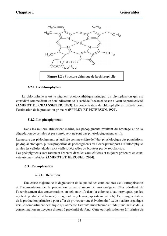 Les paramètres physicochimiques et les sels nutritifs dans la baie de Bou-Ismail: