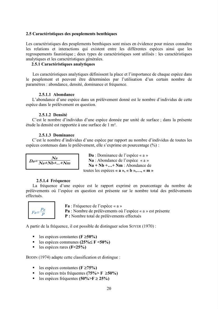 Peuplements carcinologiques des petits fonds de la baie de Bou-Ismail