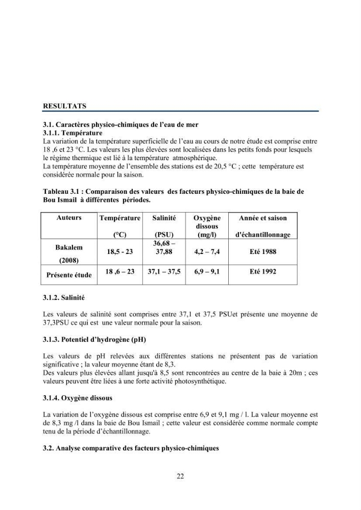 Peuplements carcinologiques des petits fonds de la baie de Bou-Ismail