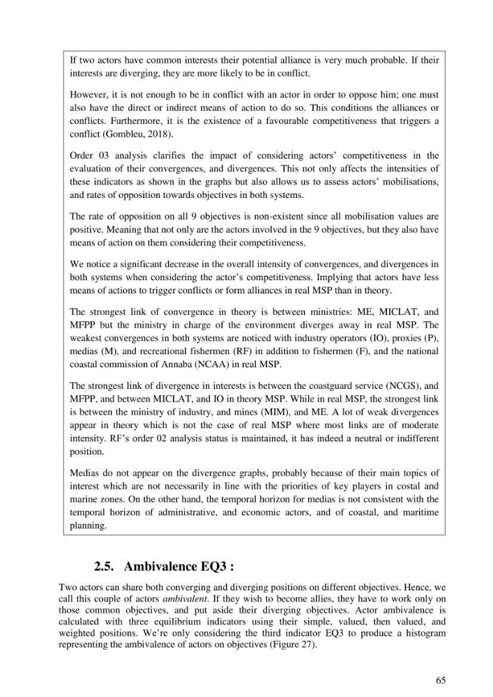 Analysis of the Algerian maritime spatial planning framework applied to the estearn sector