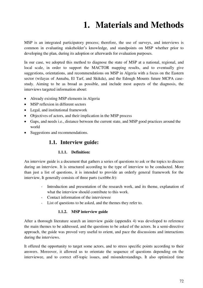 Analysis of the Algerian maritime spatial planning framework applied to the estearn sector