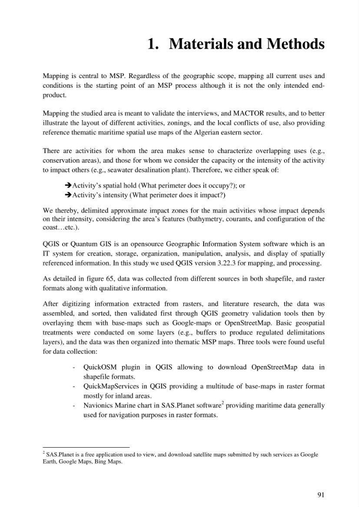 Analysis of the Algerian maritime spatial planning framework applied to the estearn sector