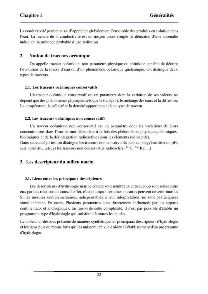 Les paramètres physicochimiques et les sels nutritifs dans la baie de Bou-Ismail