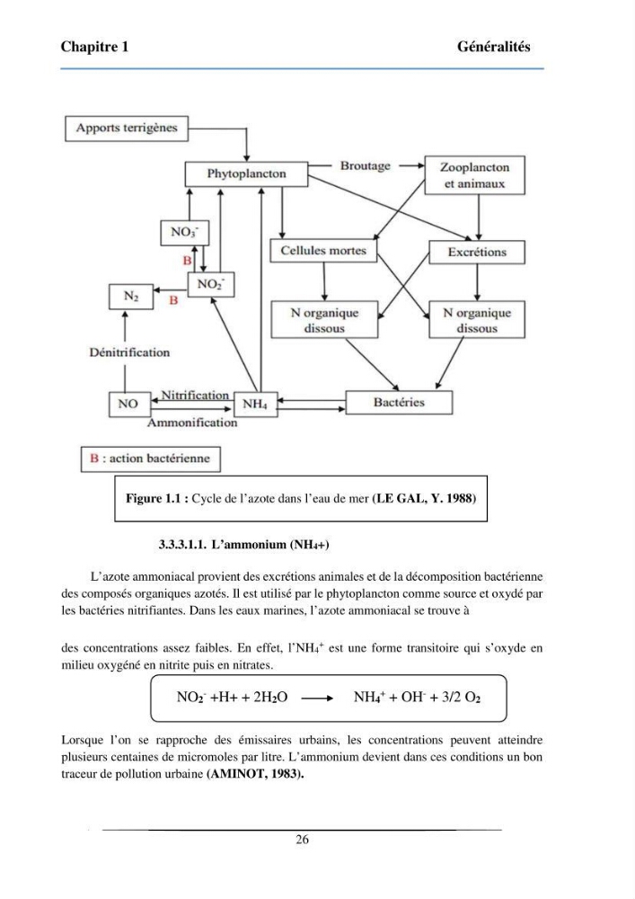 Les paramètres physicochimiques et les sels nutritifs dans la baie de Bou-Ismail