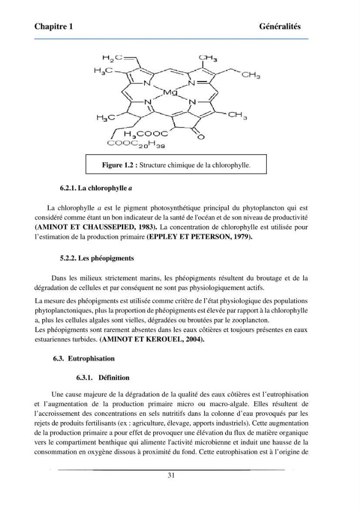 Les paramètres physicochimiques et les sels nutritifs dans la baie de Bou-Ismail
