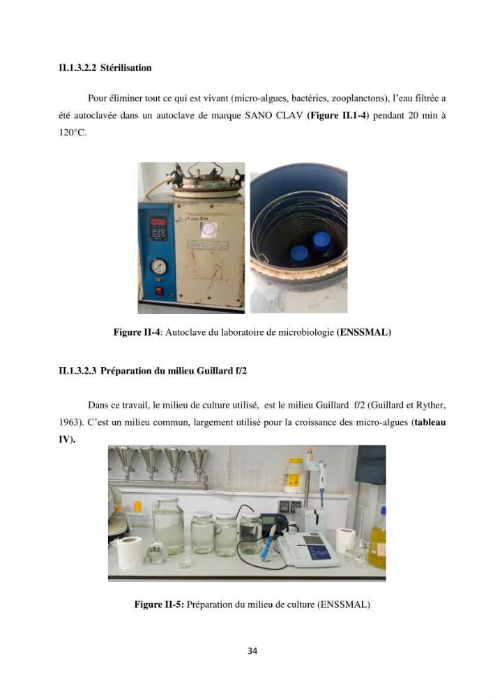 Suivi d’un élevage ostréicole Affinage des huîtres creuses Crassostrea gigas en présence de Chlorella sp.