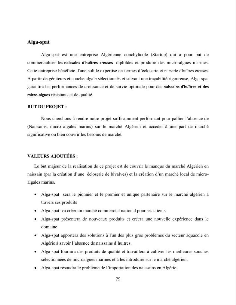 Suivi d’un élevage ostréicole Affinage des huîtres creuses Crassostrea gigas en présence de Chlorella sp.