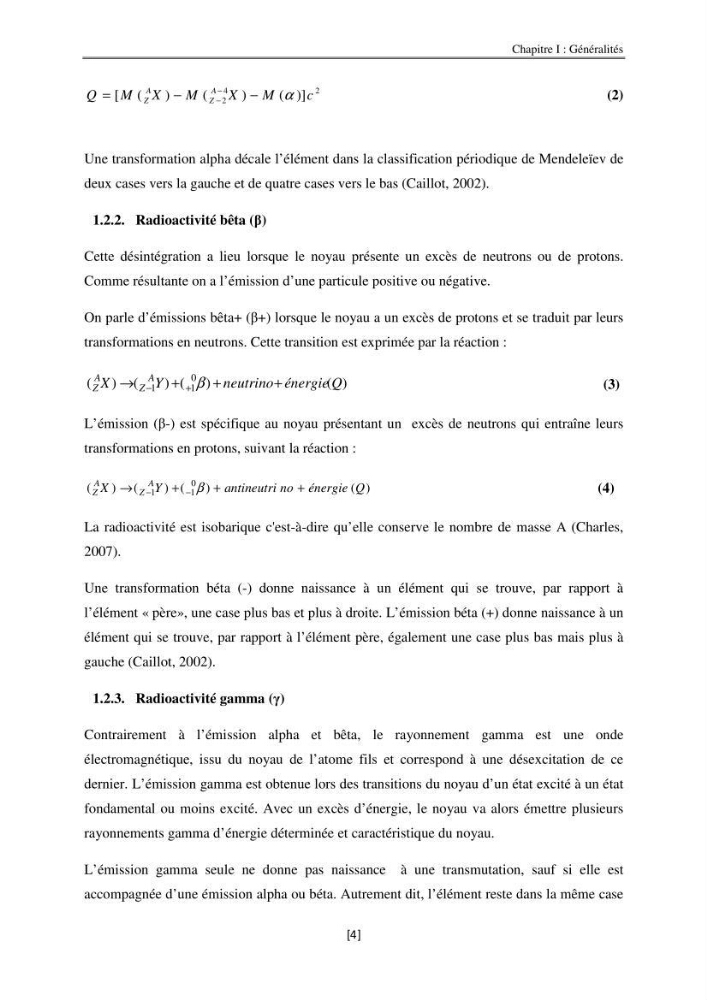 Etude de la répartition de la radioactivité naturelle, et de la minéralogie dans les carottes de sédiments, dans la baie de Bou-Ismail