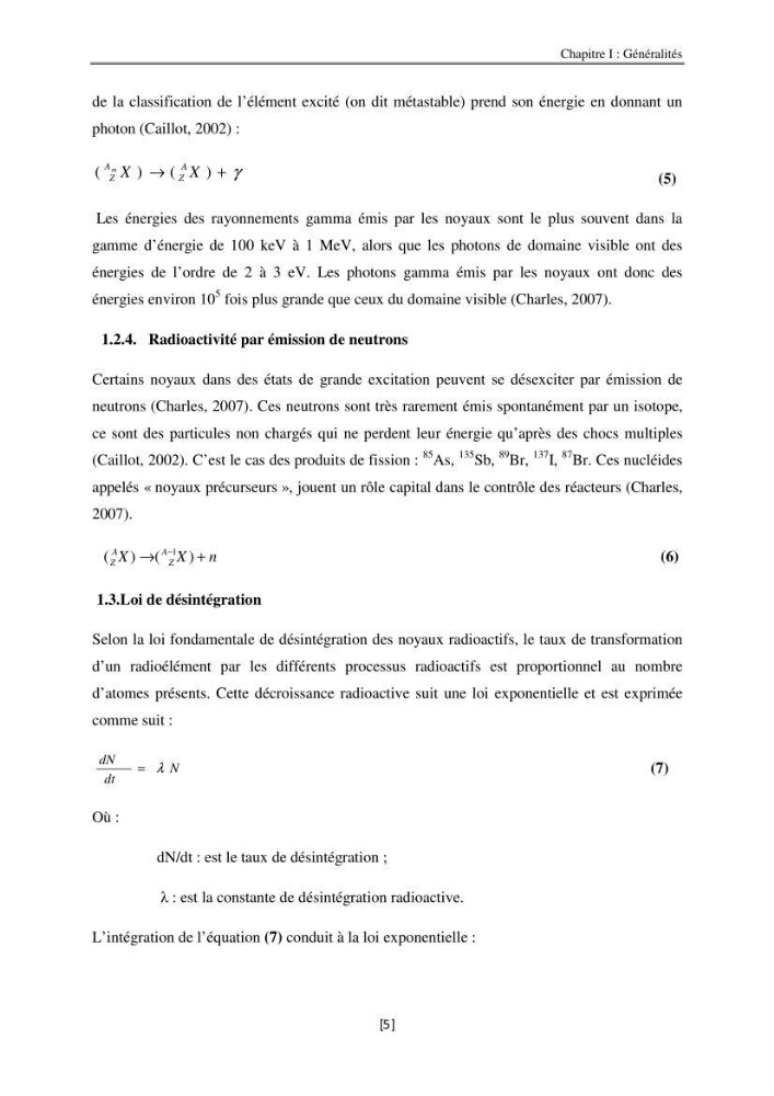 Etude de la répartition de la radioactivité naturelle, et de la minéralogie dans les carottes de sédiments, dans la baie de Bou-Ismail