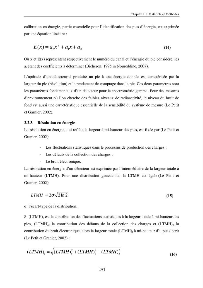 Etude de la répartition de la radioactivité naturelle, et de la minéralogie dans les carottes de sédiments, dans la baie de Bou-Ismail